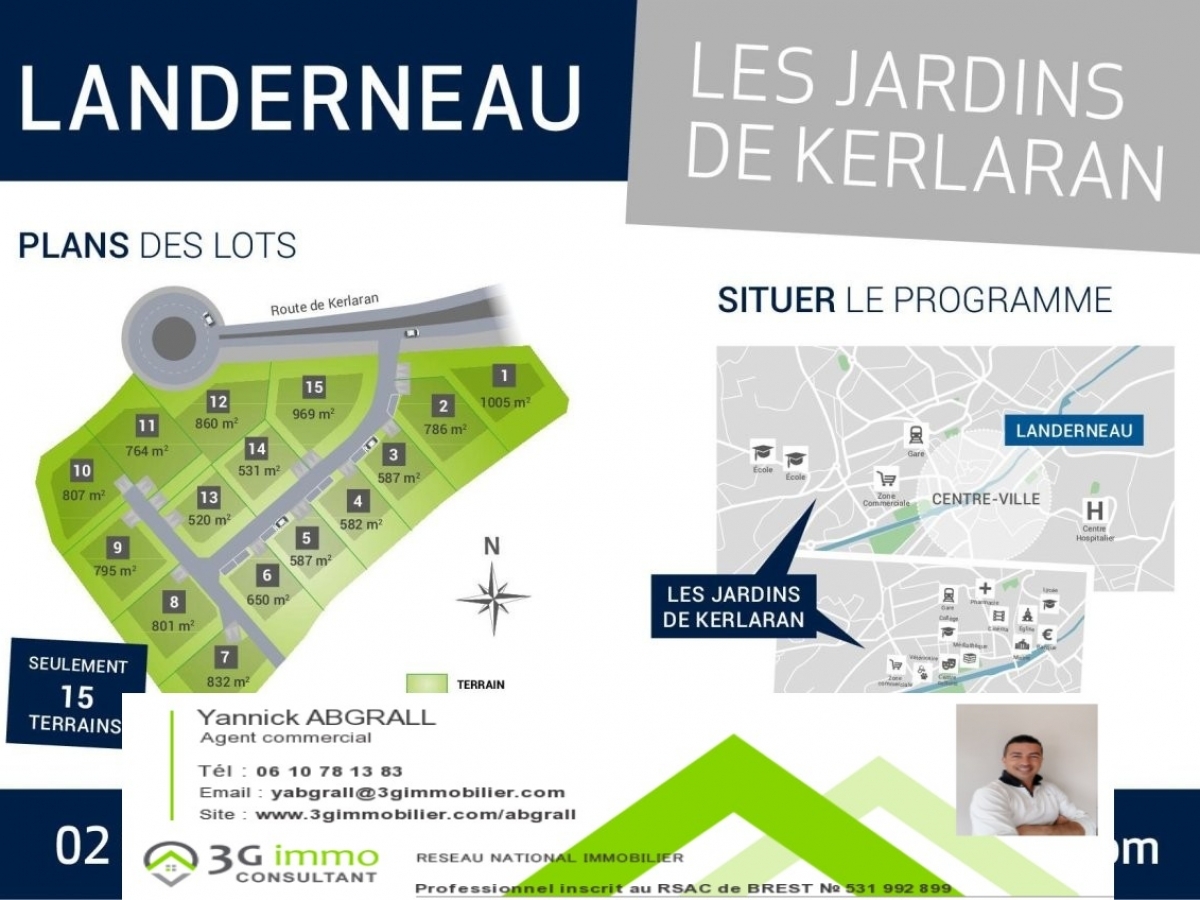Vente Terrain à Landerneau (29800) - 3G Immobilier